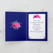 Le rose fleurit le Merci pour le chèque-cadeau (Intérieur)