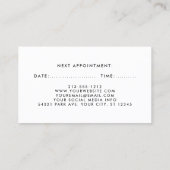 Le rose floral rougissent rendez-vous de coiffeur (Dos)