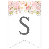 Le rose rougissent bannière pendante, étamine, (Troisième drapeau)