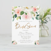 le rose rougissent invitation nuptiale florale de (Debout devant)