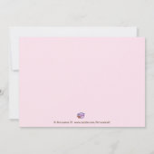 Le rose saupoudrera les invitations à la douche po (Dos)