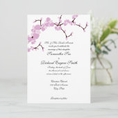 Le rose se développe faire-part de mariage (Debout devant)