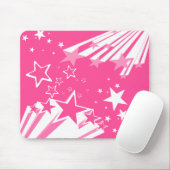 Le rose tient le premier rôle le tapis de souris (Avec souris)