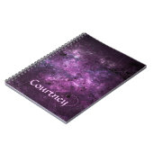 Le rose tourbillonne carnet à spirale de fractale (Côté gauche)