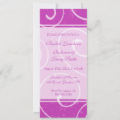 Le rose tourbillonne les cartes nuptiales (Dos)