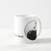 Le rose Yin Yang tasse (Devant droit)