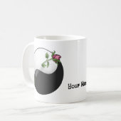 Le rose Yin Yang tasse (Devant gauche)