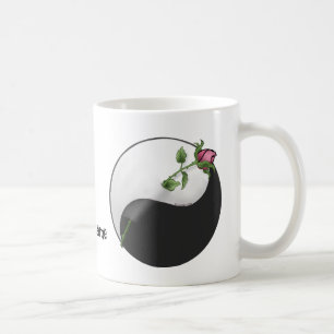 Le rose Yin Yang tasse