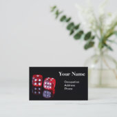 Le rouge 6 a dégrossi carte de visite de matrices (Debout devant)