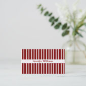 Le rouge barre le carte de visite (Debout devant)