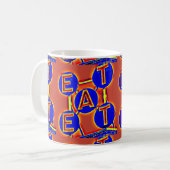 le rouge/bleu mangent la tasse (Devant gauche)