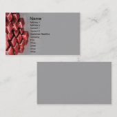 Le rouge bloque le carte de visite (Devant / Derrière)
