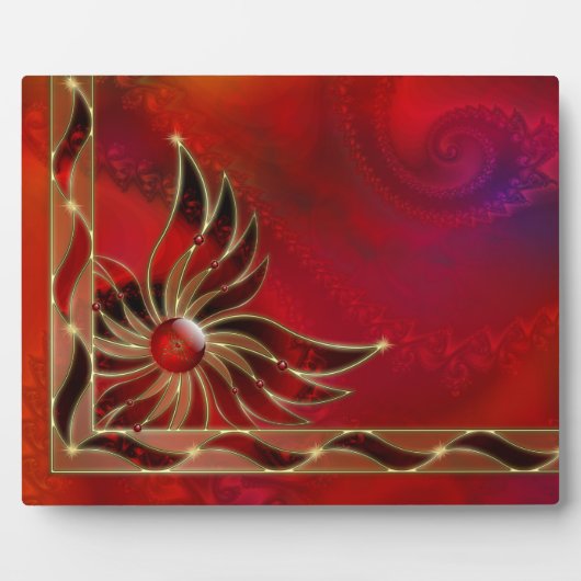 Le rouge comme plaque photo de la flamme (Devant)