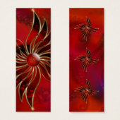 Le rouge comme Signets de la flamme (Devant & derrière)