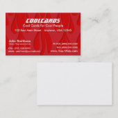 Le rouge flambe le carte de visite (Devant / Derrière)