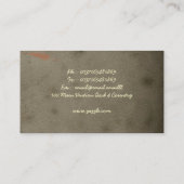 le rouge fleurit le carte de visite d'art (Dos)