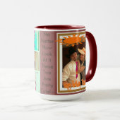 Le rouge foncé coutume combinée de tasse de 15 (Devant droit)