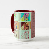 Le rouge foncé coutume combinée de tasse de 15 (Devant gauche)