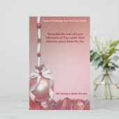 Le rouge personnalisable ornemente la papeterie (Debout devant)