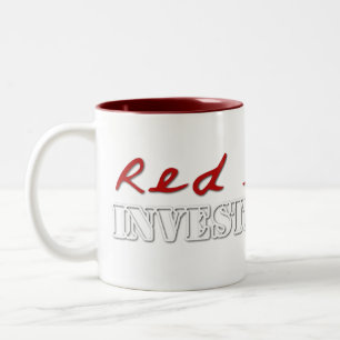Le rouge ponce des tasses de logo