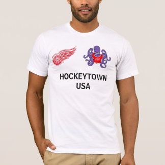 Le rouge s'envole le T-shirt de Hockeytown