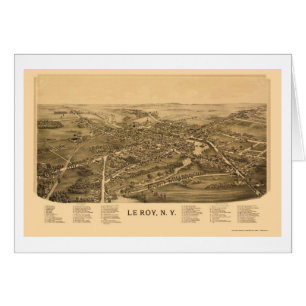 Le Roy, NY Panoramic Map - 1892