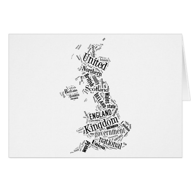 Le Royaume-Uni dans Tagxedo (Devant horizontal)