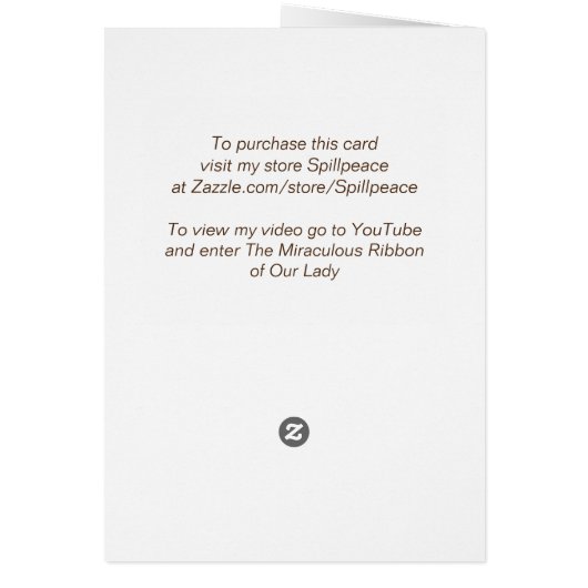 Le Ruban Miraculeux de Notre-Dame (Dos)