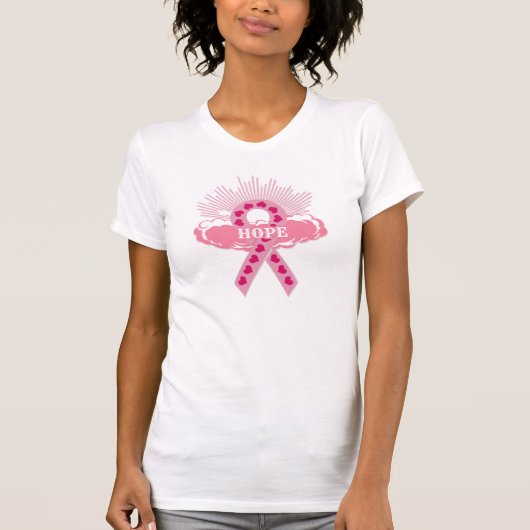 Le Ruban Rose De Hope T-shirt (Devant)