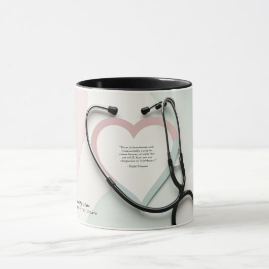 Le rythme cardiaque des soins : Mug Coeur et Steth (Centre)