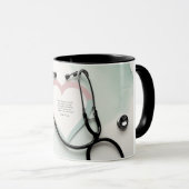 Le rythme cardiaque des soins : Mug Coeur et Steth (Devant droit)