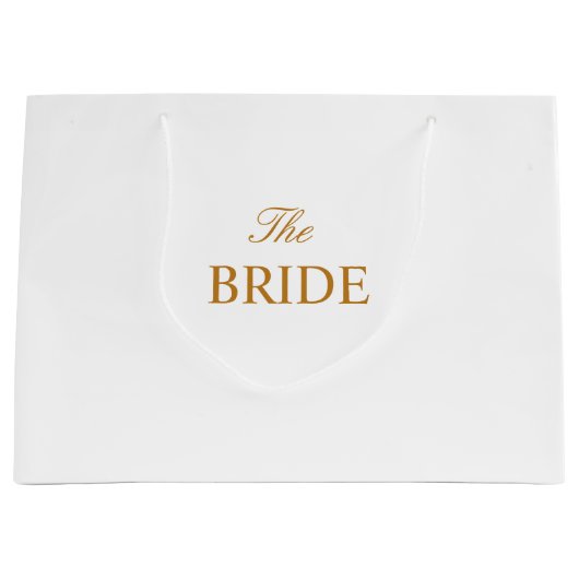 Le sac cadeau Bride Gold White (Devant)