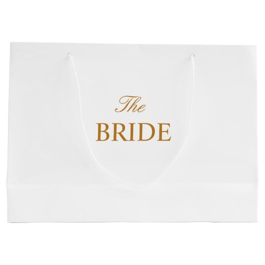 Le sac cadeau Bride Gold White (Dos)