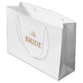 Le sac cadeau Bride Gold White (Dos Angle)