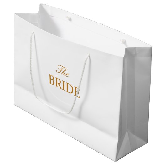 Le sac cadeau Bride Gold White (Devant Angle)