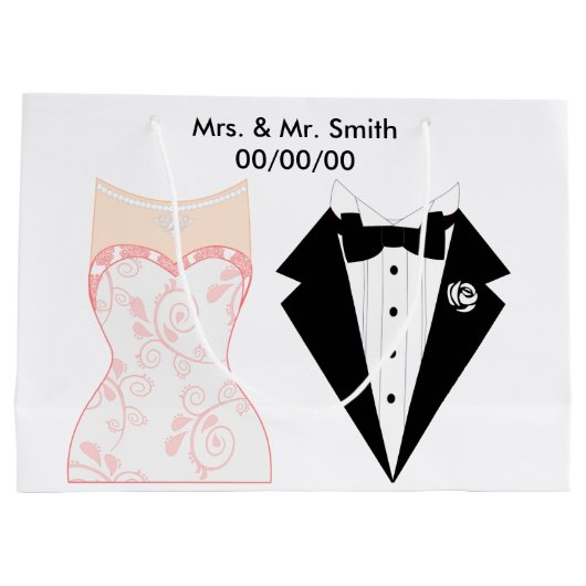 Le sac de cadeau de mariage, mariage vous (Dos)