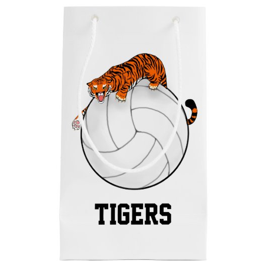 le sac de cadeau de volleyball de tigre, école (Devant)