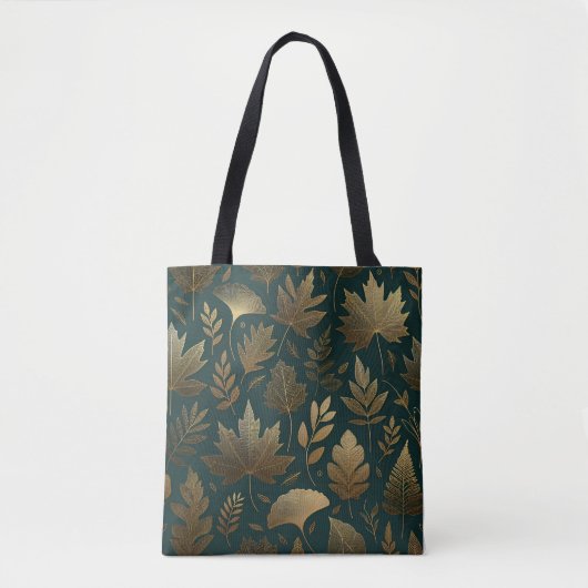 Le Sac fourre-tout de luxe "Golden Foliage" à l'au (Devant)