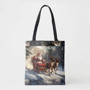 Le sac fourre-tout de Noël du traîneau du Père Noë