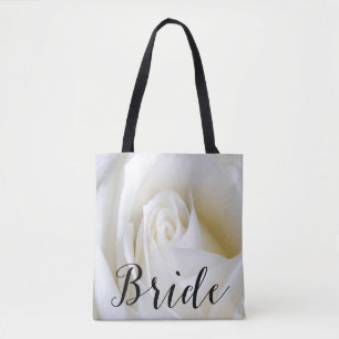 Le Sac fourre-tout de toile de la mariée de rose b