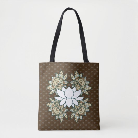 Le Sac Tout-Sur-Imprimé Lotus (Devant)