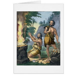 Le sacrifice de Caïn et d'Abel, d'une copie de