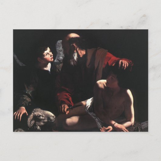 Le Sacrifice d'Isaac par Caravaggio Carte postale (Devant)