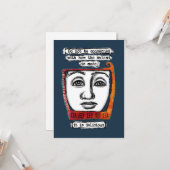 Le Salami Est De Délicieuses Cartes De Voeux (Devant/Arrière en situation)