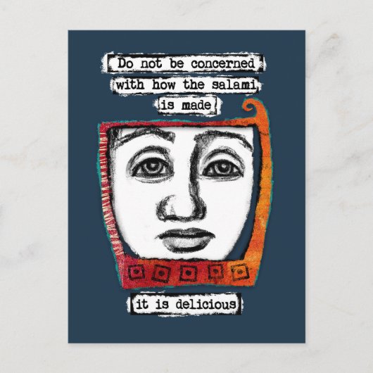 Le Salami Est Une Carte Postale Délicieuse (Devant)