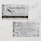 Le salon classieux s'épanouit le carte de visite (Devant / Derrière)