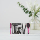 Le salon usine le carte de visite rose et noir de (Debout devant)