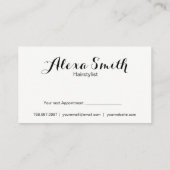 Le salon usine le carte de visite rose et noir de (Dos)