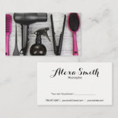 Le salon usine le carte de visite rose et noir de (Devant / Derrière)