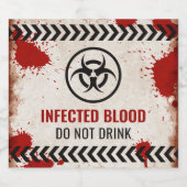 Le sang infecté ne boit pas de étiquette pour les (Étiquettes simples)